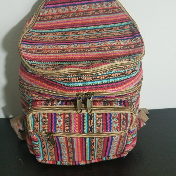 Brand new bohemian handmade mini backpack - Picture 4 of 4